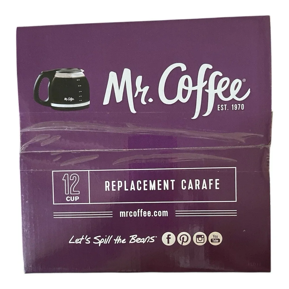 Mr. Coffee Glass Replacement Carafe Pot Sunbeam Products 12 Cup Coffee Makers
